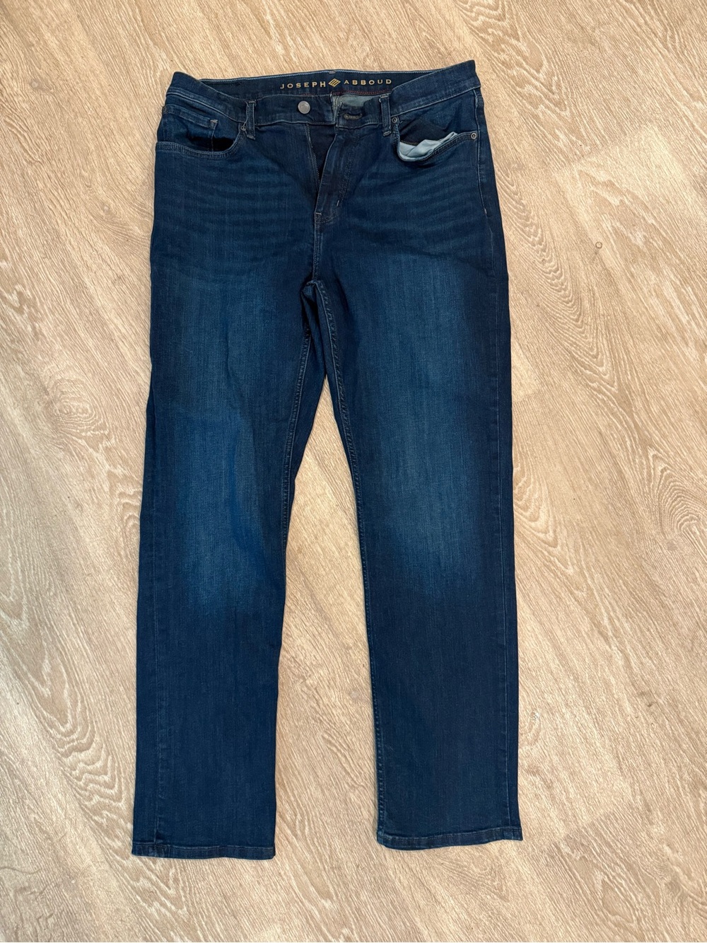 Joseph Abboud Slim Straight Jeans - Dark Blue